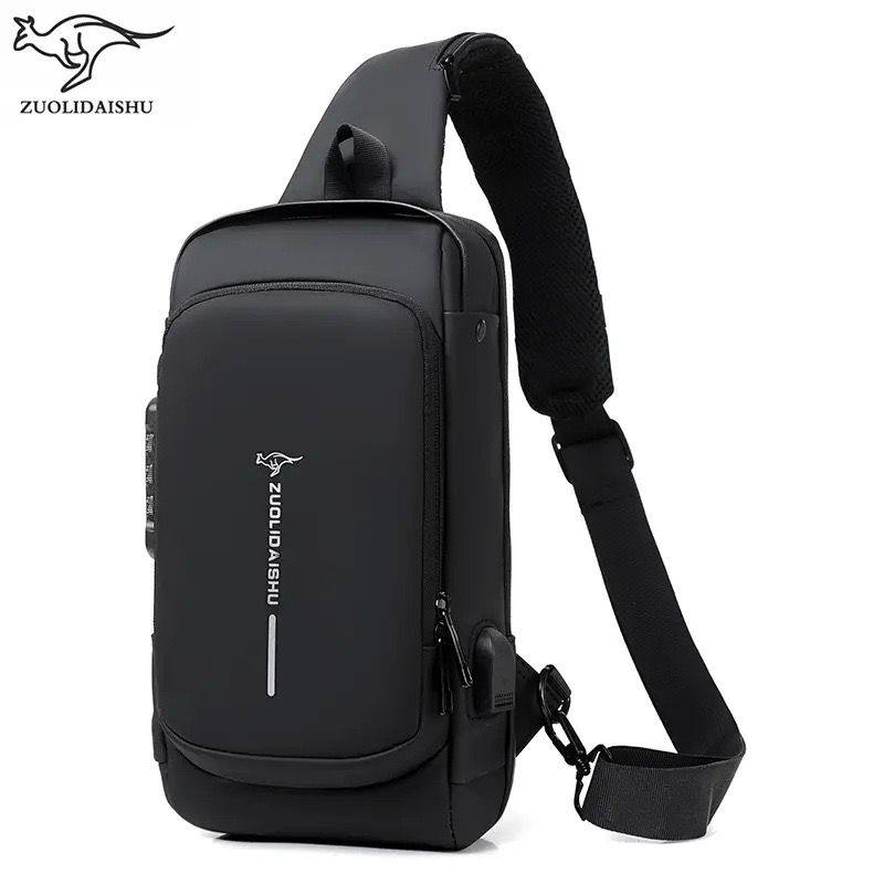 SAC A BANDOULIERE FASHION ZUOLIDAISHU AVEC PORT DE CHARGEMENT USB ETANCHE POUR DOCUMENTS, VOYAGE, SPORT ETC...